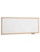 LAVAGNA A PARETE IN LAMINATO PLASTICO BIANCO CON CORNICE IN LEGNO DI FAGGIO MASSELLO - CM 250X100