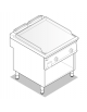 Fry top a gas su vano aperto, 16 kw, piastra doppia liscia cromata spazzolata - zona di cottura cm 74,9x69,8 - cm 80x90x90h