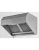Cappa aspirante professionale inox ecologica a carboni attivi per ristorante a parete cm 140x110x60h