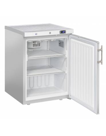 Armadio refrigerato negativo bianco con interno in ABS - 2 ripiani evaporatore fissi - mm 497x478x635h