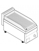 Fry top elettrico da banco, trifase 3,9 kw, piastra singola rigata cromata spazzolata - zona cottura cm 34,6x56,4 - cm 35x65x28h