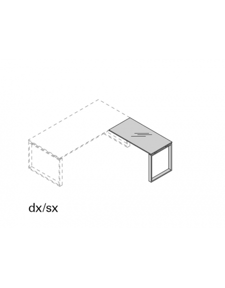 Allungo dx/sx g. anello piano vetro