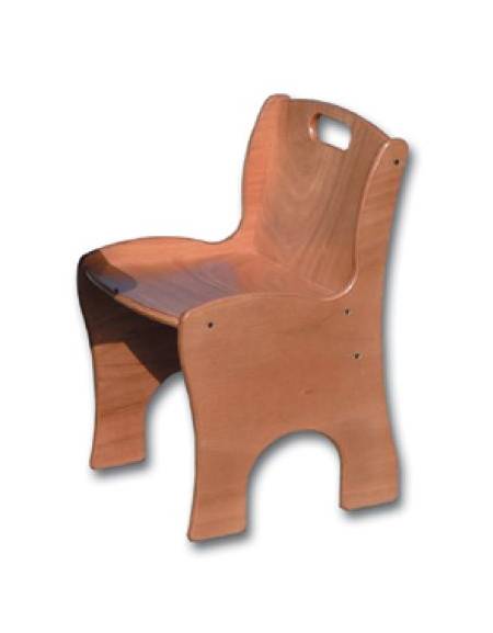 SEDIOLINA SCUOLA MATERNA PER BAMBINI IN MULTISTRATO DI LEGNO MASSELLO DI  FAGGIO - CM 32X36X34H- Arredamento scolastico / Arredi