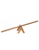 Asse di equilibrio in legno con scaletta triangolare larghezza cm 10 - lunghezza cm 250 - Agganciabile anche a spalliera