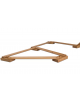 Percorso di equilibrio in legno componibile attraverso 5 supporti e 5 assi