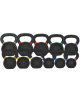 Kettlebell in ghisa di colore nero opaco per Cross Training. Disponibili da kg 8 a 36. Prezzo al kg