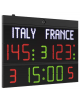 Tabellone elettronico multisport, nomi squadre programmabili - dimensioni cm 140x110 - via radio