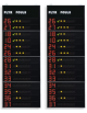 Coppia guanciale laterali, visualizzazione nr maglia di 14 giocatori (programmabili) e falli personali - cm 120x320