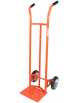 Carrello portasacchi spalla curva - 2 ruote gomma piena Ø cm 20 - cm 44x124h
