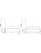 Vasca raccolta liquidi inforcabile lt. 300 - Dimensioni mm 124x80