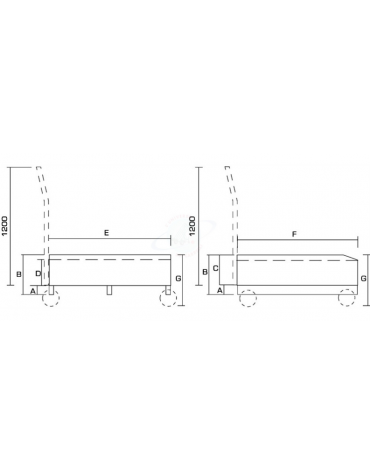 Vasca raccolta liquidi inforcabile lt. 300 - Dimensioni mm 124x80
