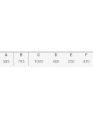 Carrello portasacchi - doppia pedana - 2 Ruote Pneumatiche nylon Ø cm 26 - cm 58x107 Carrello portasacchi - doppia pedana - 2 Ruote Pneumatiche nylon Ø cm 26 - cm 58x107