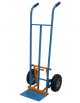 Carrello portacasse con scaricafacile e 2 ruote antiforatura Ø cm 26 cerchio acciaio - cm 51x53x125h