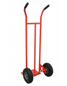 Carrello portasacchi spalla curva con Ruote Antiforatura 2 Ruote Antiforatura Ø cm 26 - cm 49x125