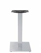 Base con struttura in acciaio inox satinato cm 40x40x72h con piedini regolabili - Per piano quadrato