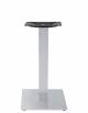 Base con struttura in acciaio inox satinato cm 40x40x73h con piedini regolabili - Per piano quadrato