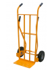 Carrello per corrieri a doppia impugnatura 2 ruote antiforatura cerchio acciaio Ø  cm 26 - cm 63x51x126h