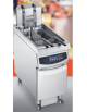 Friggitrice automatica a gas su mobile 1 Vasca lt. 23 - Con bruciatori ad infrarossi - Vasca a Y - cm 40x80x111h