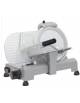 Affettatrice a gravità professionale lama 22 in alluminio pressofuso laccato - Affilatoio fisso - Capacità taglio cm 18x14