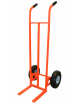 Carrello portacasse con forche - 2 ruote pneumatiche antiforatura cm 26 - cm 49x56x125h - forche di carico cm 25,5x29