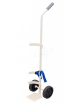 Carrello portabombola da Ø180 lt. 5/7 - per ambienti sanitari - 2 ruote cm Ø15 in gomma antitraccia - cm 29x32x110h