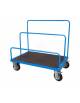 Carrello per trasporto pannelli, piano 120x80 Antiscivolo (Tubolari NON inclusi) - 4 Ruote girevoli