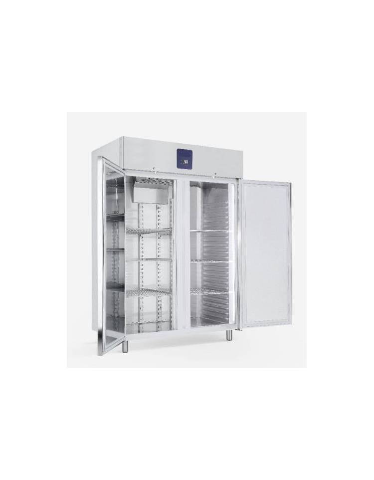 Banco frigo per ristorazione a basso consumo inox con 3 porte classe A