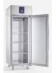 Armadio congelatore inox AISI 304 GN 2/1 con guide stampate 700 litri - Ventilato -15°C/-22°C - CLASSE C - CM 70,2x83x209H