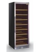 Cantinetta per vino ventilata da incasso - porta in vetro - Capacità 165 bottiglie - temp. +5°+18°C - cm 59,5x72x176,7h