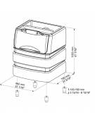 Fabbricatore produttore di ghiaccio a cubetti pieni 24Kg/24h