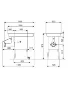 Tritacarne industriale da pavimento Bocca 42 - Motore 7 Hp