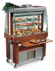 CARRELLO REFRIGERATO, 2 RIPIANI IN CRISTALLO - cm 122 x 68 x 160h