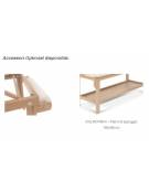 LETTINO IN LEGNO PER TRATTAMENTI E VISITA LARGO 74 CM - CON FORO