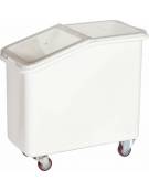 CARRELLO INOX CONTENITORE CHIUSO - MM 750X470X740
