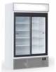 Frigo vetrina ventilato per bevande con 2 porte scorrevoli - classe f - temperatura +1°C/+10°C - Cm 120x74,2x200H