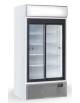 Frigo vetrina ventilato per bevande con 2 porte scorrevoli - classe f - temperatura +1°C/+10°C - Cm 100x74,2x200H