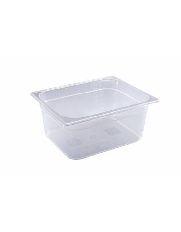 BACINELLA GASTRONORM GN 1/2 IN POLIPROPILENE TRASPARENTE - mm 325x265x200h - Capacità lt 12,17