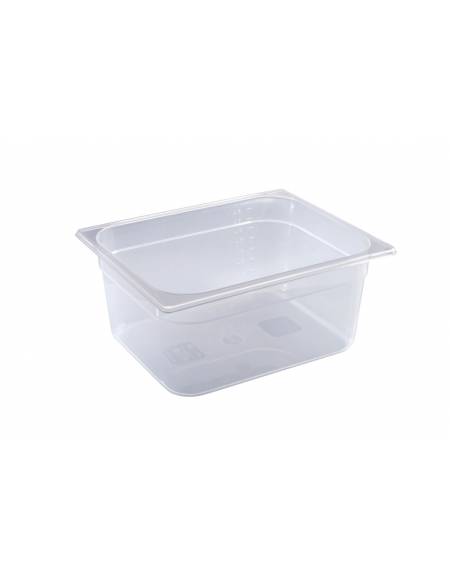 BACINELLA GASTRONORM GN 1/2 IN POLIPROPILENE TRASPARENTE - mm 325x265x200h - Capacità lt 12,17