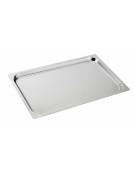 Teglia in acciaio inox per forno a gas GN1/1 cm 53x32,5x2h