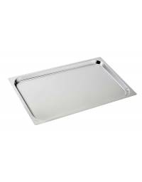 Teglia in acciaio inox per forno a gas GN1/1 cm 53x32,5x2h