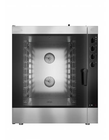 Forno gastronomia elettrico trivalente 10 teglie GN 2/1 oppure 20 teglie GN  1/1 - Comandi Elettronici - Vapore diretto