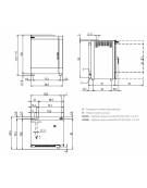 Forno a convezione ventilato professionale elettrico10 teglie gn 1/1 - Comandi Touch Screen