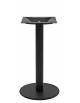 Base con struttura in acciaio verniciato COLORE NERO piedini regolabili - Per piano tondo massimo diametro cm 80 - cm Ø40x72h