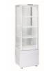 Vetrina espositiva colore bianco - refrigerazione ventilata - +2/+12°C capacità 235 lt. - mm 515x485x1690h