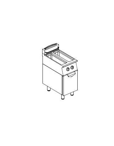 Friggitrice 2 vasche Lt 8+8 DIMENSIONI CM.40x70x85h