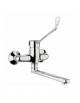 Miscelatore lavello a muro con leva cm. 20 e canna cm. 30 - Interasse mm 13/17