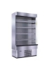 Espositore murale INOX refrigerato da cm. 133,5-SALUMI/FORMAGGI