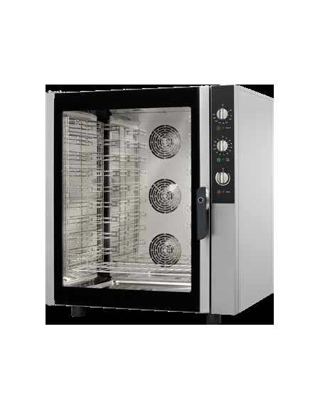 Forno Elettrico in acciaio inox a convezione - con vapore - 10 teglie - cm 86,5x77,5x101,5h