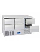 Saladette refrigerata GN1/1 in acciaio inox con 6 cassetti, refrigerazione statica 0°/+8°C - Classe D - cm 136,5x70x88h