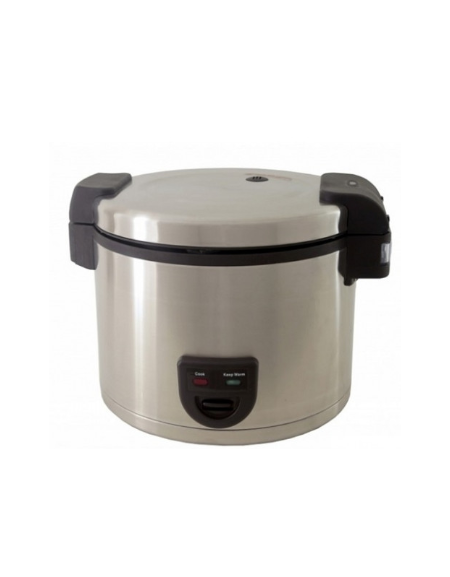 Cuociriso professionale in acciaio da Lt 8 ,recipiente interno: antiaderente - mm Ø 320x350h